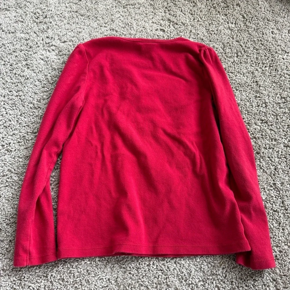 Gymboree Girls Christmas Sledding Gingerbread Long Sleeve Tee Shirt Size 10